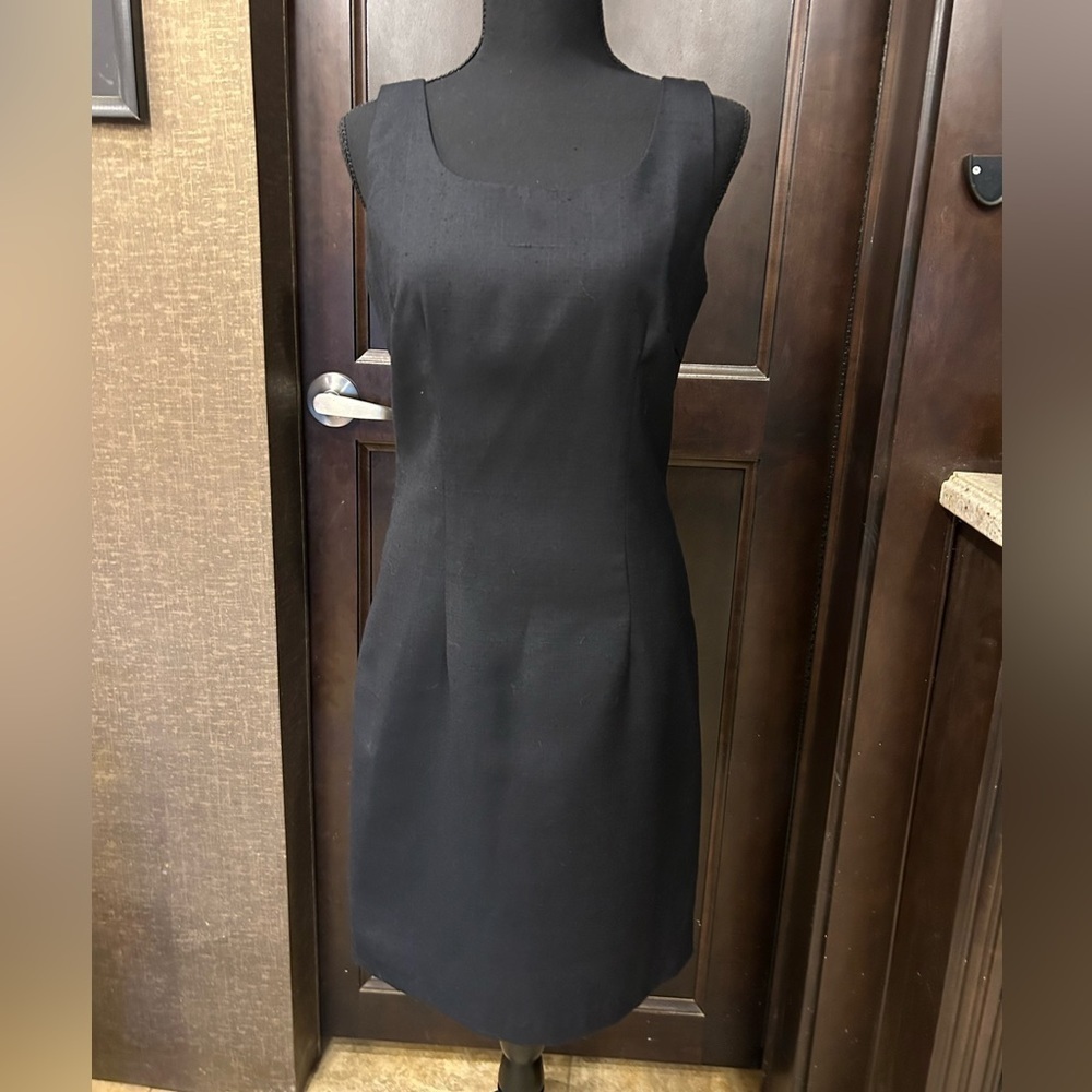 Misty Lane little black dress, vintage LBD, size 7/8. Date night sleeveless.